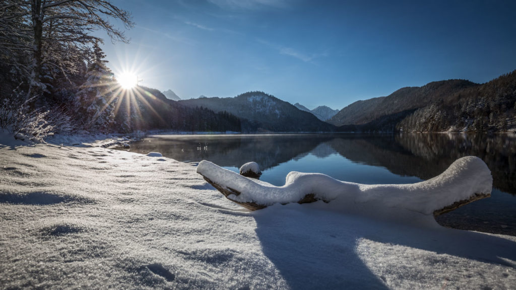 Low Perspective at the Alpsee in Schwangau